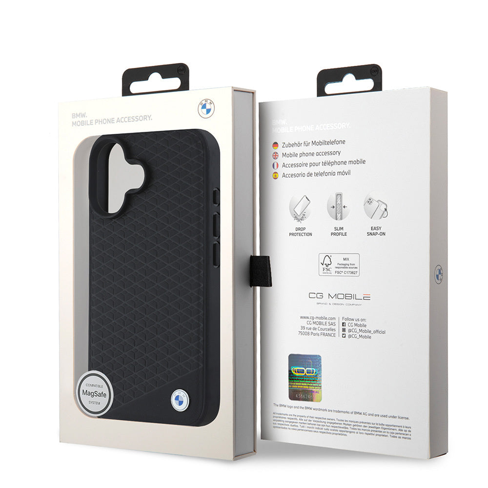 BMW iPhone 16 Orjinal Lisanslı Magsafe Şarj Özellikli Metal Logolu Dokulu Diamond Deri Telefon Kılıfı-8 BMW iPhone 16 Orjinal Lisanslı Magsafe Şarj Özellikli Metal Logolu Dokulu Diamond Deri Telefon Kılıfı-8